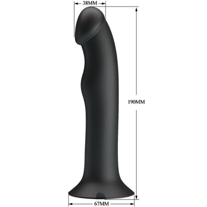 PRETTY LOVE - MURRAY BLACK CLITORAL VIBRATOR AND SUCKER