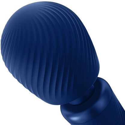 FUN FACTORY - VIM SILICONE RECHARGEABLE VIBRATING WEIGHTED RUMBLE WAND MIDNIGHT