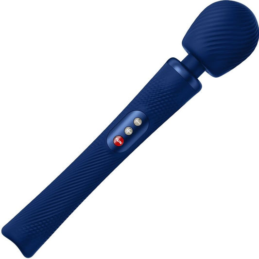 FUN FACTORY - VIM SILICONE RECHARGEABLE VIBRATING WEIGHTED RUMBLE WAND MIDNIGHT