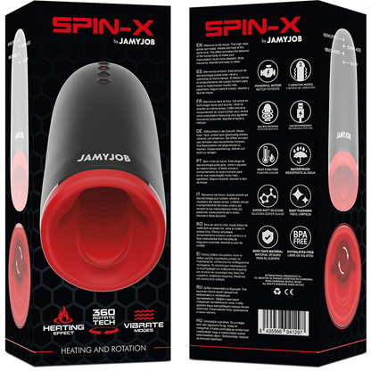 JAMYJOB - SPIN-X HEATING AND ROTATION MASTURBATOR