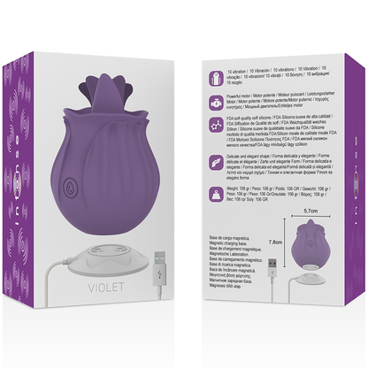 INTENSO - ESTIMULADOR DE CLÍTORIS VIOLETA 10 VIBRACIONES LILA