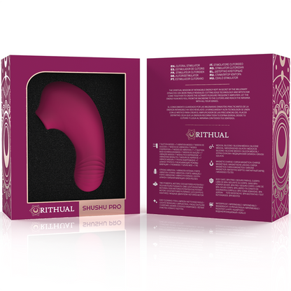 RITHUAL - STIMULATEUR CLITORIDIEN DE POCHE SHUSHU PRO 2 MOTEURS PUISSANTS ORCHIDÉE