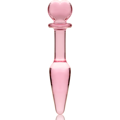 NEBULA SERIES BY IBIZA - MODEL 7 ANAL PLUG BOROSILICATE GLASS CLEAR 13.5 CM -O- 3 CM