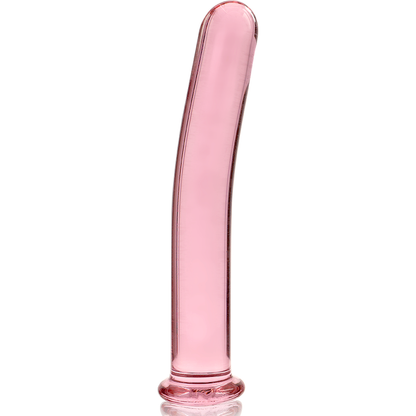 SÉRIE NEBULA D'IBIZA - GODEMICHET MODÈLE 8 EN VERRE BOROSILICATE TRANSPARENT 14,5 CM -O- 2 CM