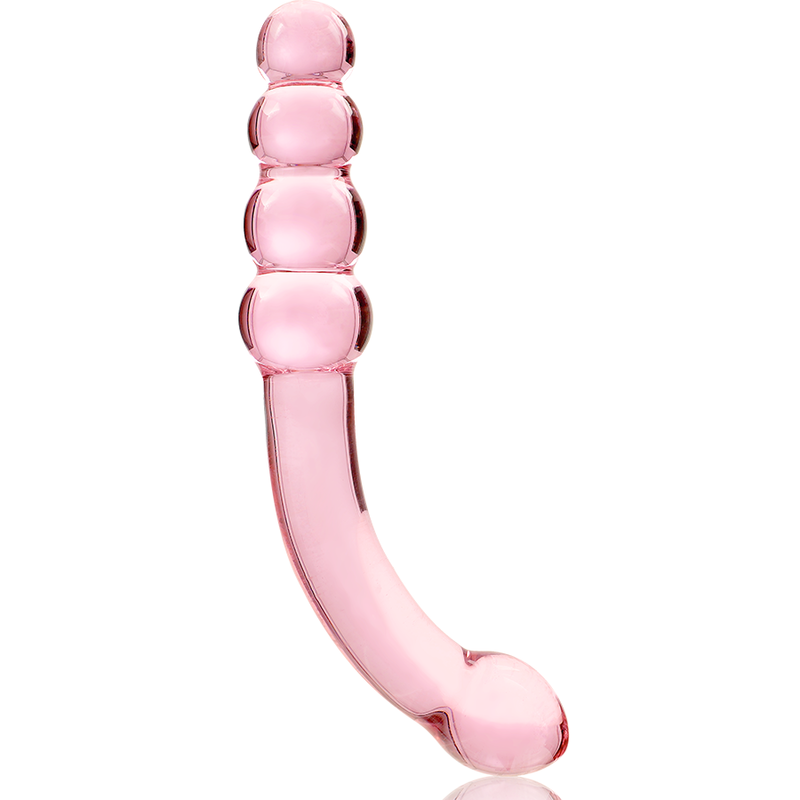 SERIE NEBULA DE IBIZA - MODELO 14 DILDO DE VIDRIO BOROSILICATO TRANSPARENTE 18,5 CM -Ø- 3 CM