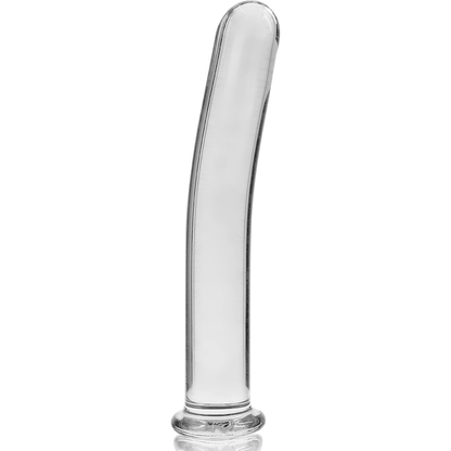 NEBULA SERIES BY IBIZA - MODEL 17 DILDO BOROSILICATE GLASS CLEAR 18.5 CM -O- 3 CM