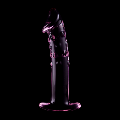 NEBULA SERIES BY IBIZA - MODEL 19 DILDO BOROSILICATE GLASS PINK 18.5 CM -O- 4 CM