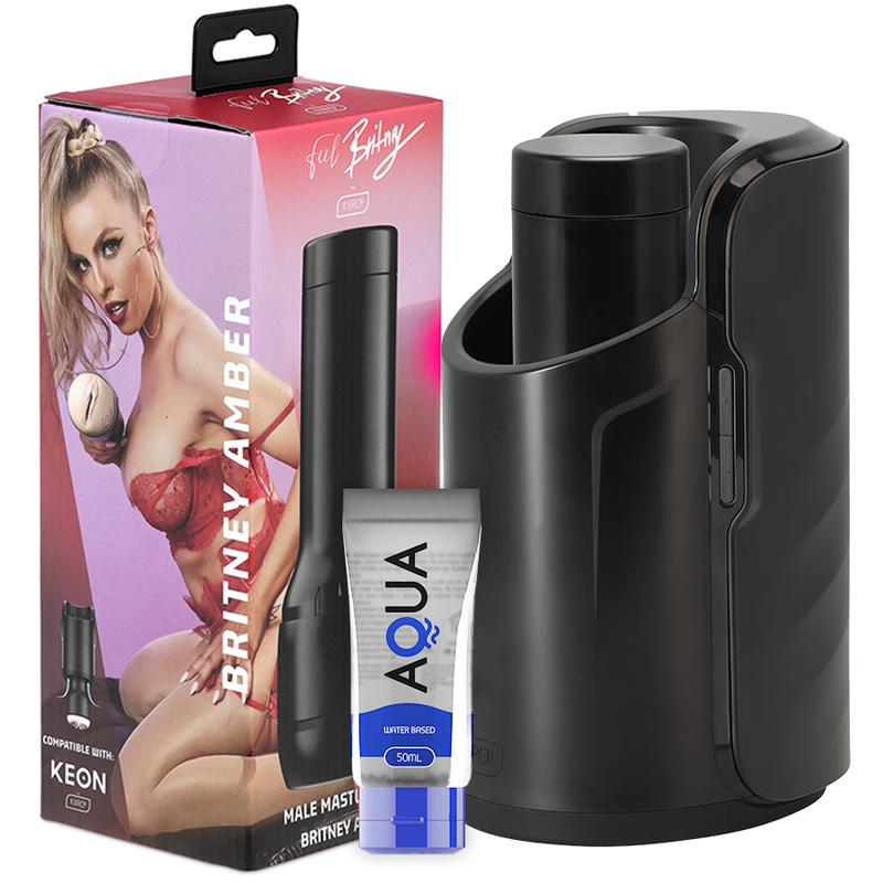 KIIROO - PACK KEON + FEEL BRITNEY AMBER + AQUA QUALITY LUBRICANT 50 ML