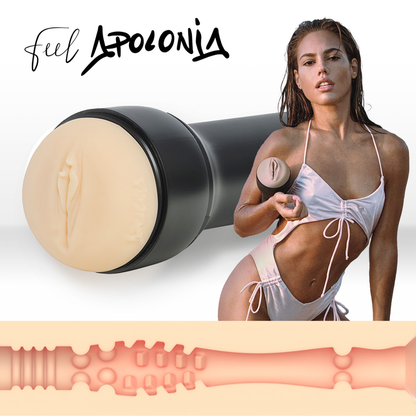 KIIROO - KEON + FEEL STROKER APOLONIA LAPIEDRA + SCHMIERMITTEL IN AQUA-QUALITÄT 50 ML 