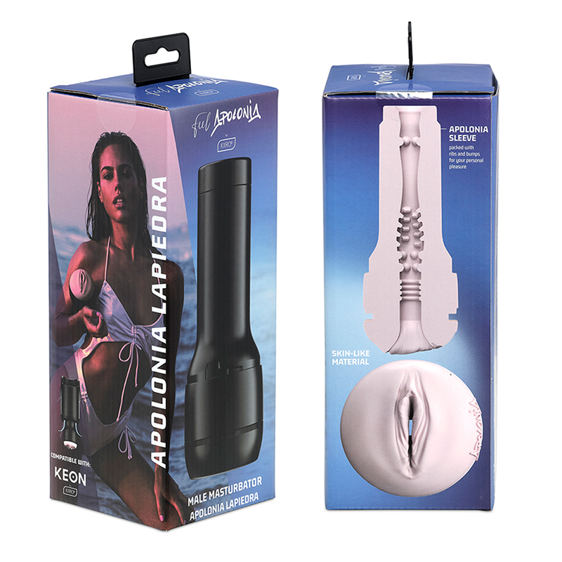 KIIROO - KEON + FEEL STROKER APOLONIA LAPIEDRA + SCHMIERMITTEL IN AQUA-QUALITÄT 50 ML 