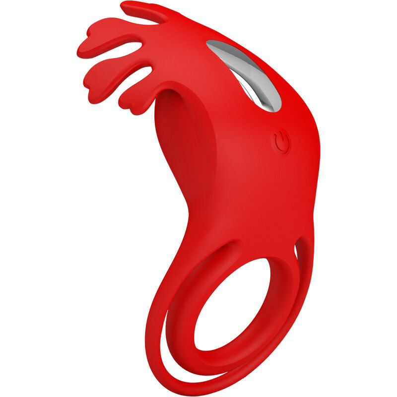 PRETTY LOVE - RUBEN VIBRATOR RING 7 VIBRATIONS SILICONE RED