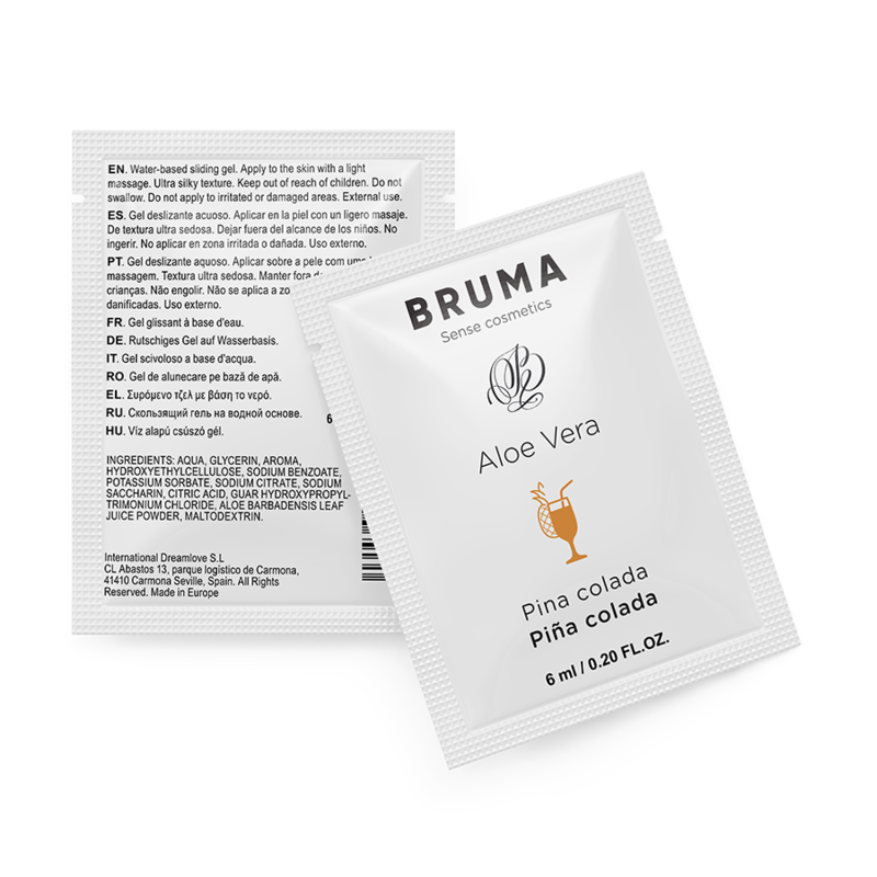 BRUMA - GEL GLISSANT À L'ALOE VERA SAVEUR PINA COLADA 6 ML