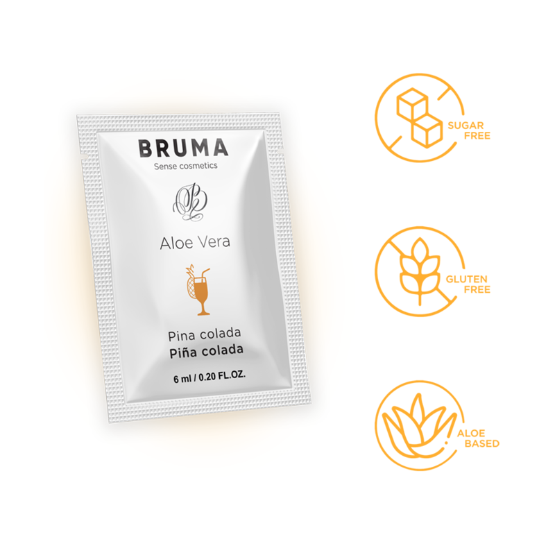 BRUMA - GEL GLISSANT À L'ALOE VERA SAVEUR PINA COLADA 6 ML