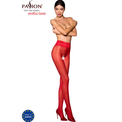 PASSION - TIOPEN 008 WHITE TIGHTS 1/2 30 DEN