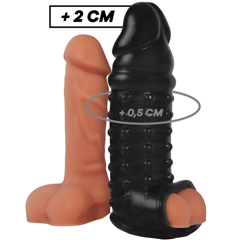 VIRILXL - EXTENSOR DE PENE Y FUNDA V11 NEGRO