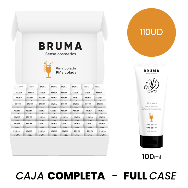 MOQ 110 - GEL GLISSANT BRUMA ALOE VERA SAVEUR PINA COLADA - 100 ML