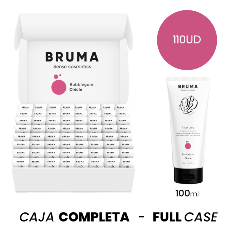 MOQ 110 - BRUMA GEL GLISSANT ALOE VERA SAVEUR BUBBLEGUM - 100 ML