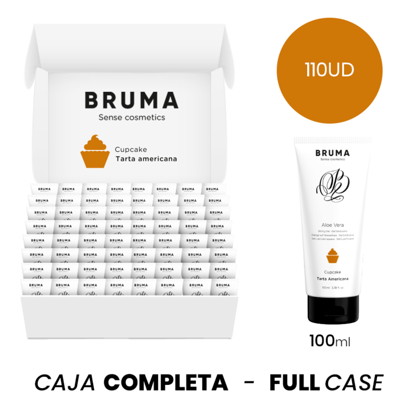 MOQ 110 - BRUMA ALOE VERA SLIDING GEL CUPCAKE FLAVOR - 100 ML