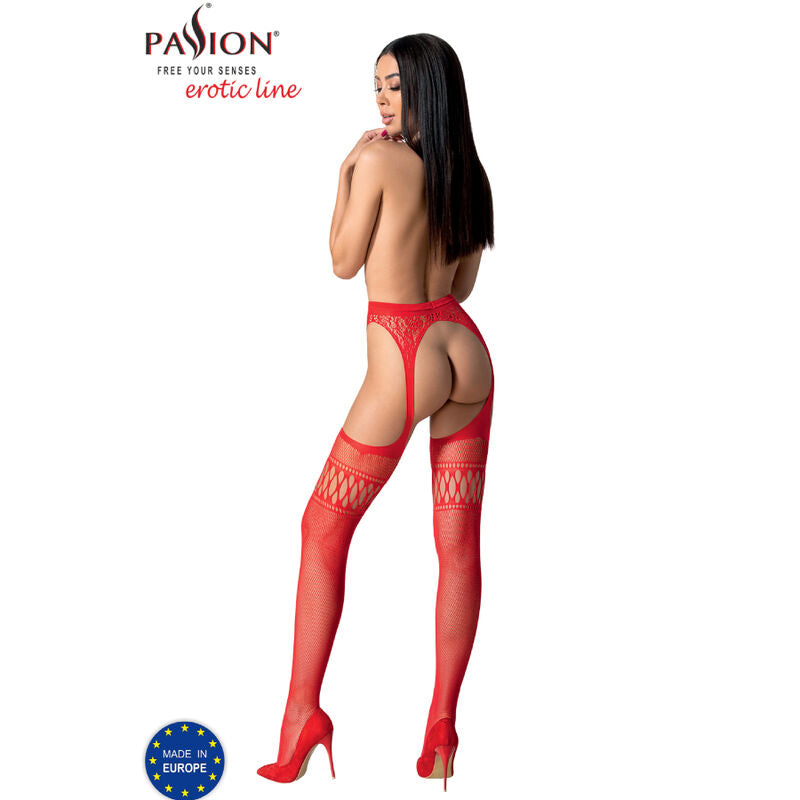 PASSION - S026 TIGHTS WITH GARTER