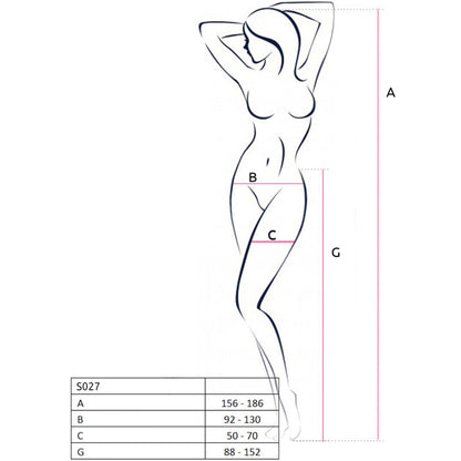 PASSION - S027 TIGHTS WITH GARTER