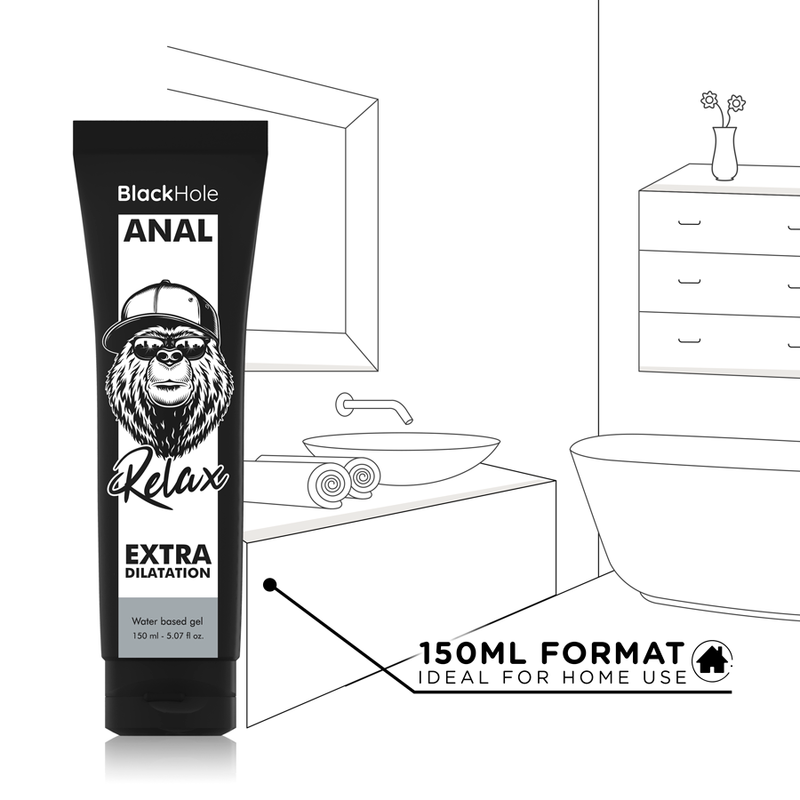 BLACK HOLE - GEL DE DILATACIÓN ANAL A BASE DE AGUA 150 ML
