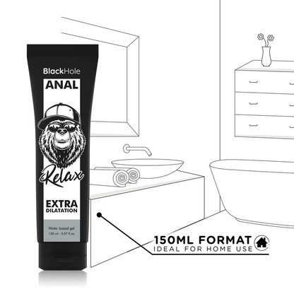 BLACK HOLE - GEL DE DILATACIÓN ANAL A BASE DE AGUA 150 ML