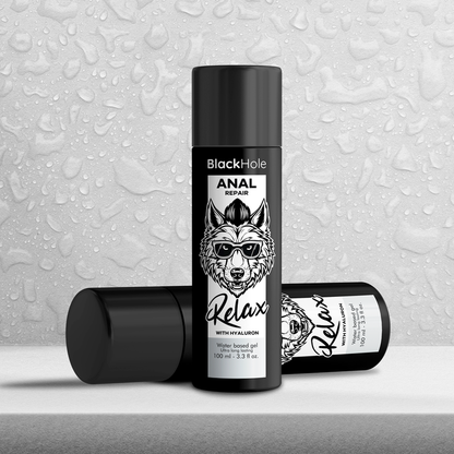 BLACK HOLE - EAU DE RÉPARATION ANALE À BASE D'EAU DÉTENTE À L'HYALURON 100 ML
