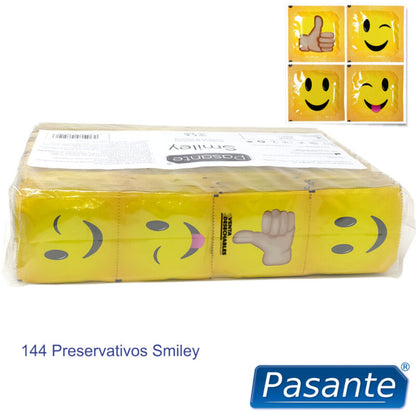 PASANTE - KONDOME SMILEY BEUTEL 144 EINHEITEN