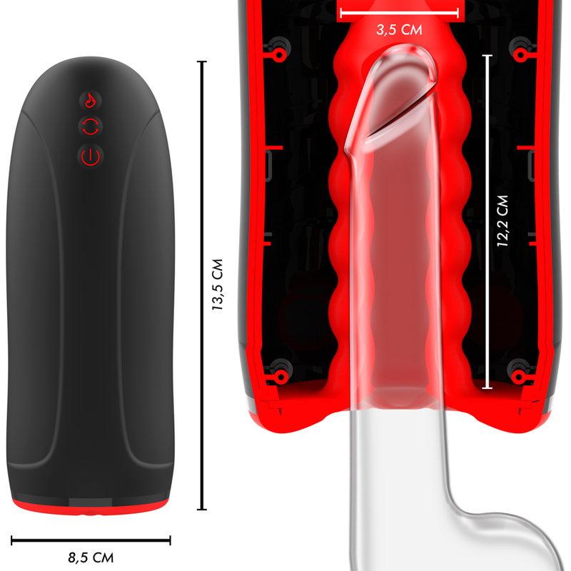 JAMYJOB - MASTURBATEUR À EFFET CHAUFFANT SWING-R, SWING TECH ET VIBRATION