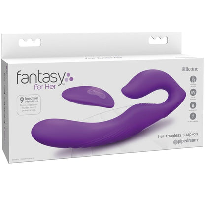 FANTASY FOR HER - VIBREUR DOUBLE PÉNÉTRATION TÉLÉCOMMANDE 9 NIVEAUX VIOLETS