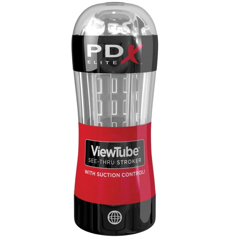 PDX ELITE - STROKER VIEWTUBE CONTROL SUCTION TRANSPARENT