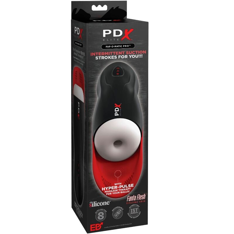 PDX ELITE - MASTURBATEUR STROKER FAP-O-MATIC PRO AVEC BASE SCROTALE