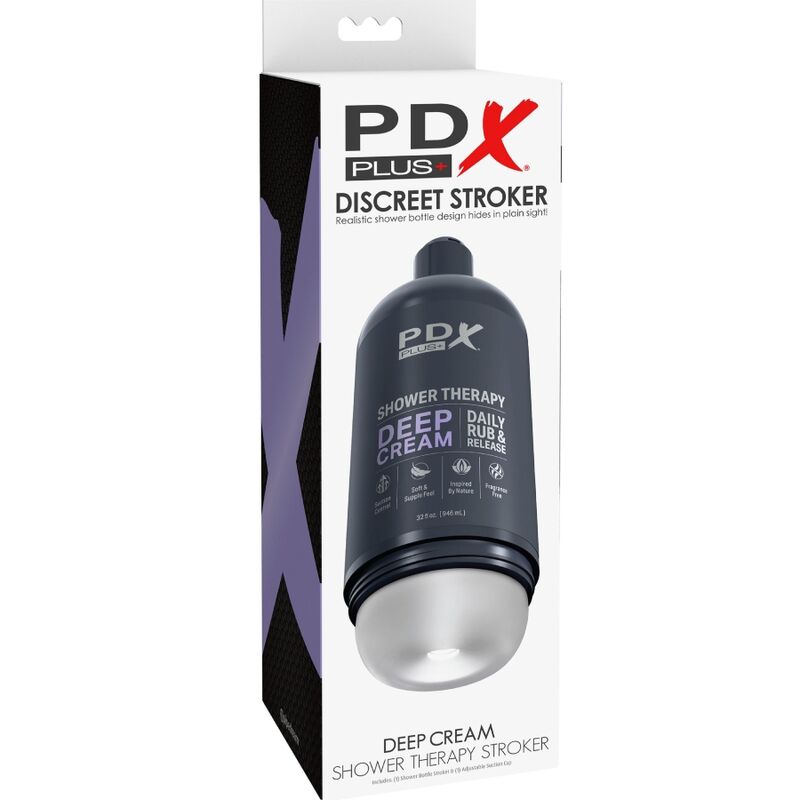 PDX PLUS - STROKER MASTURBATEUR DISCRET DEEP CREAM SHAMPOOING CONCEPTION DE BOUTEILLE