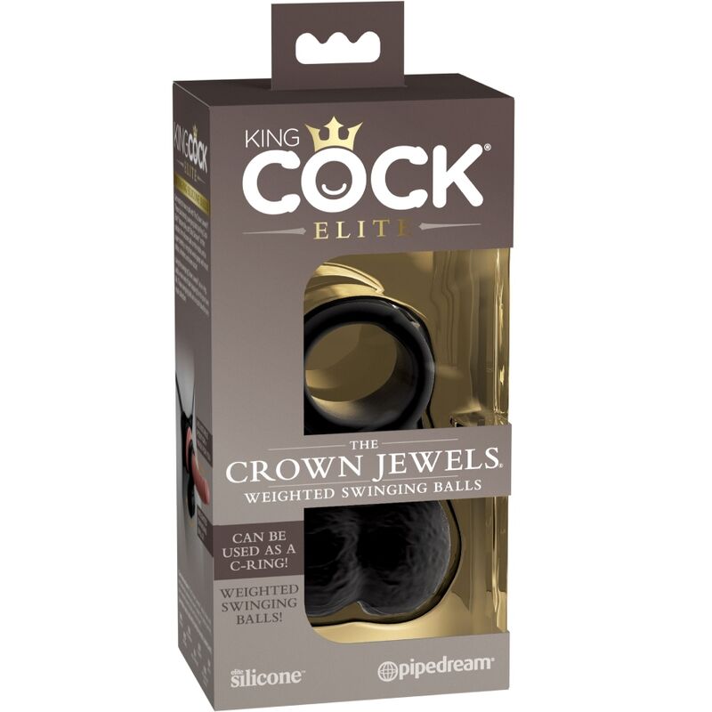 KING COCK - ELITE RING WITH TESTICLE SILICONE