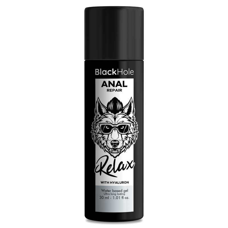 BLACK HOLE - RÉPARATEUR ANAL À BASE D'EAU DÉTENTE AVEC ACIDE HYALURONIQUE 30 ML