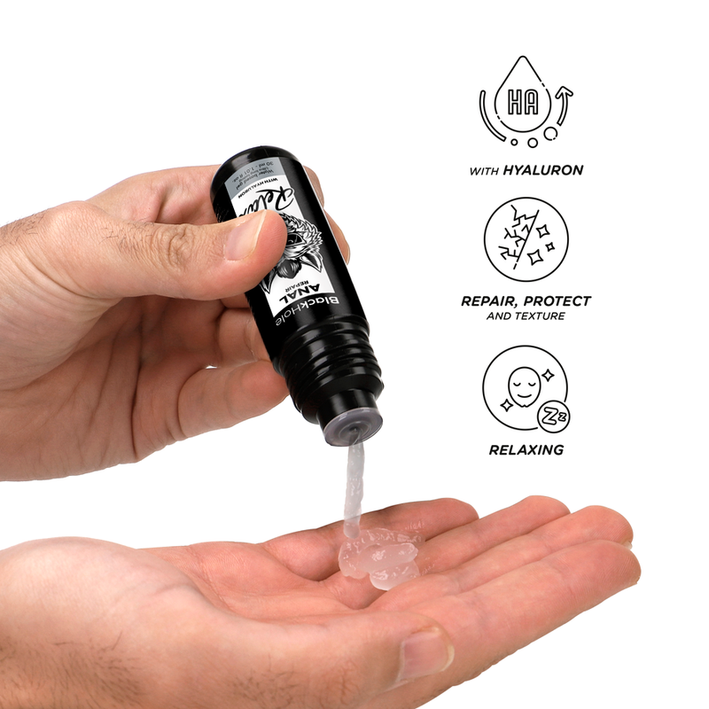 BLACK HOLE - RÉPARATEUR ANAL À BASE D'EAU DÉTENTE AVEC ACIDE HYALURONIQUE 30 ML