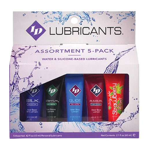 ID JUICY LUBE – SORTIERT 5X SCHMIERMITTEL, TUBE PACK 12 ML