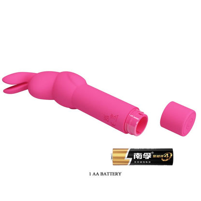 PRETTY LOVE - VIBRADOR DE SILICONA TIPO CONEJO GERARDO FUSCHIA