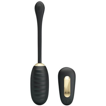PRETTY LOVE - DOREEN HUEVO VIBRADOR DE LUJO RECARGABLE CON CONTROL REMOTO NEGRO