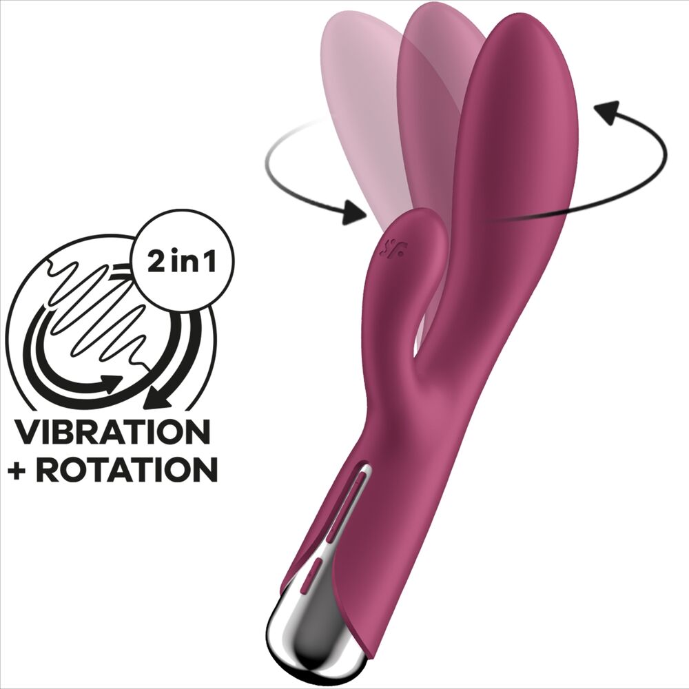SATISFYER - SPINNING RABBIT 1 CLITORIS AND G-SPOT STIMULATION