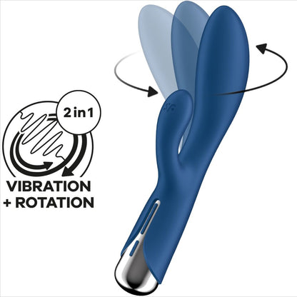 SATISFYER - SPINNING RABBIT 1 CLITORIS AND G-SPOT STIMULATION