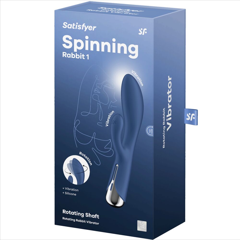 SATISFYER - SPINNING RABBIT 1 CLITORIS AND G-SPOT STIMULATION