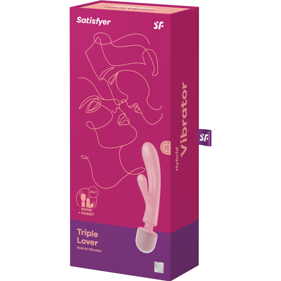 SATISFYER - TRIPLE LOVER RABBIT VIBRATOR MASSAGER