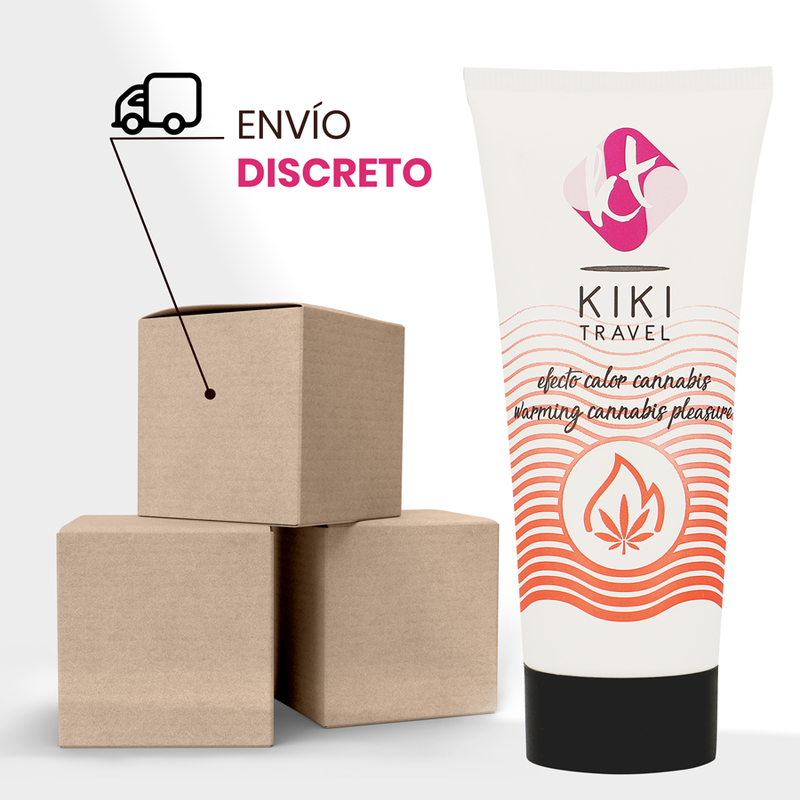 KIKÍ TRAVEL - LUBRICANTE EFECTO CALOR CANNABIS 50 ML