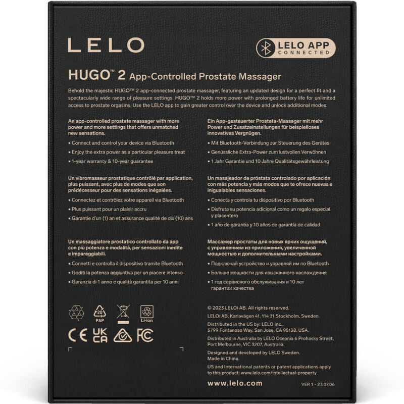 LELO - HUGO 2 PROSTATE MASSAGER