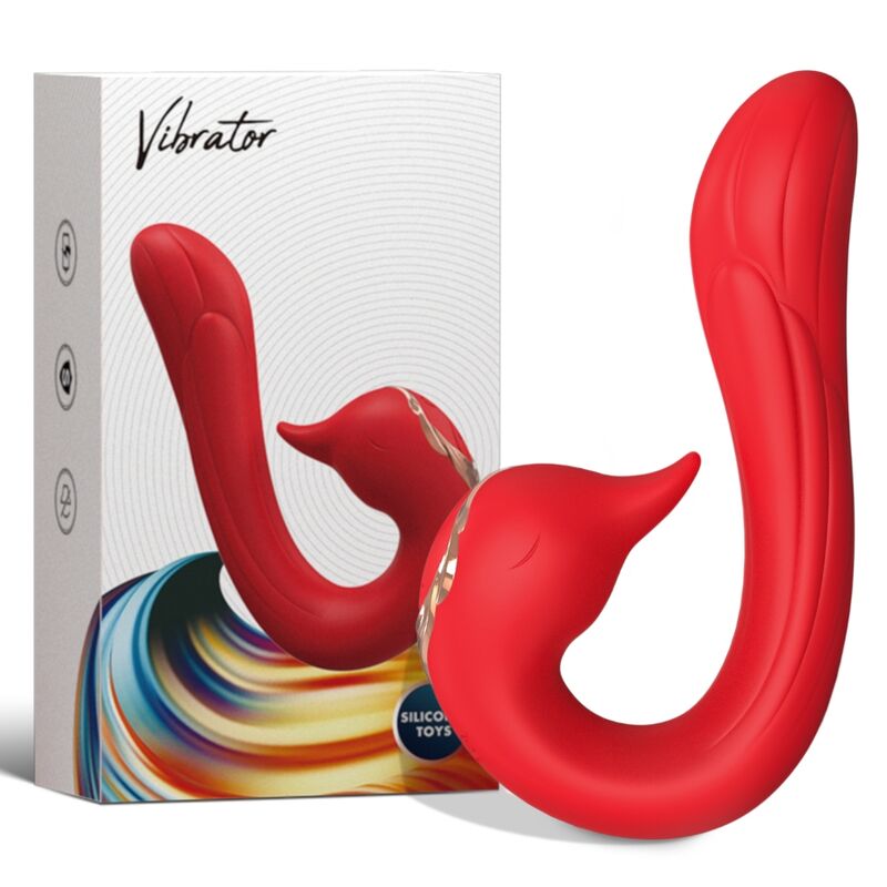 ARMONY - VIBRADOR DELFÍN MULTIPOSICIÓN Y EFECTO CALOR ROJO