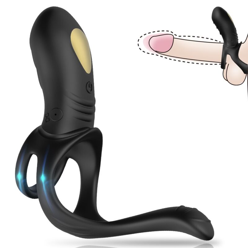 ARMONY - JOY JUMPER RING VIBRATEUR POUR COUPLES &amp; TÉLÉCOMMANDE ANAL PLUG NOIR