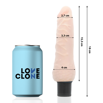 LOVECLONE - VIBREUR AUTO-LUBRIFIANT SVEN 18,5 CM -O- 3,3 CM