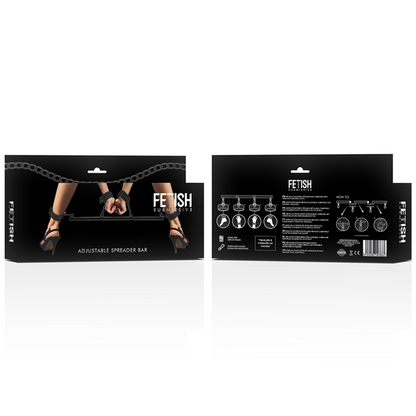 FETICHE SOUMISSION LIGOTAGE - BARRE SÉPARATRICE AJUSTABLE 4 PIÈCES
