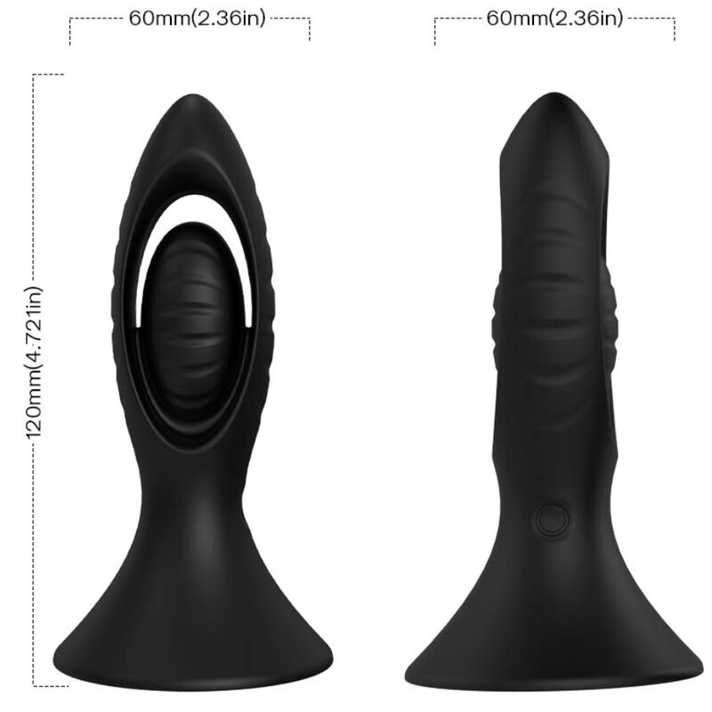 ARMONY - VIBREUR & PLUG ANAL EN SILICONE NOIR